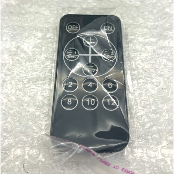 Flame Heater: “900 Watt/100V” Mini Electric Plug-In Wall Heater w/Remote Control - Picture 4 of 17